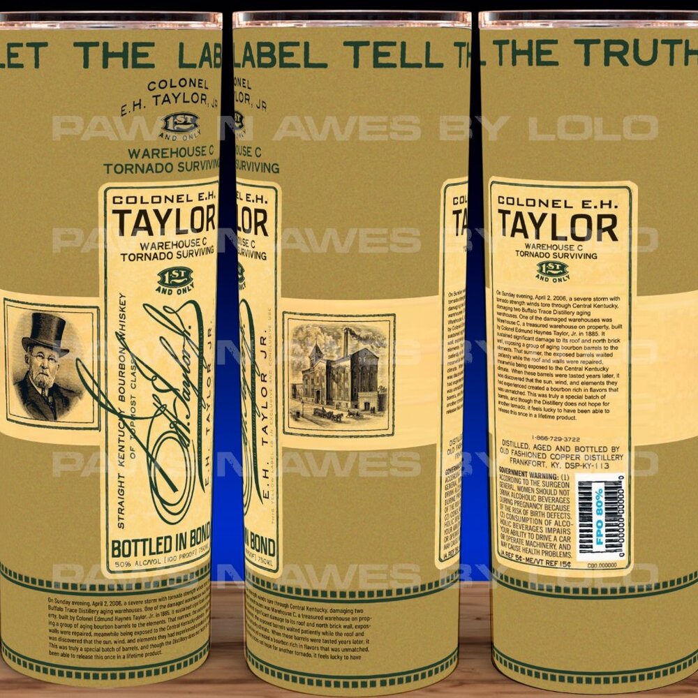 Colonel EH Taylor Warehouse C Tornado Surviving Whiskey Cup Mug Tumbler 20oz